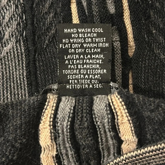 Tosani Canada Cotton Knit V Neck Long Sleeve Sweater Men Coogi Crosby Casual - Picture 5 of 6